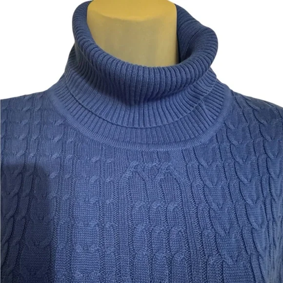 NWT BEAUTIFUL Royal Blue Turtleneck Sweater XLARGE #T - Picture 2 of 11